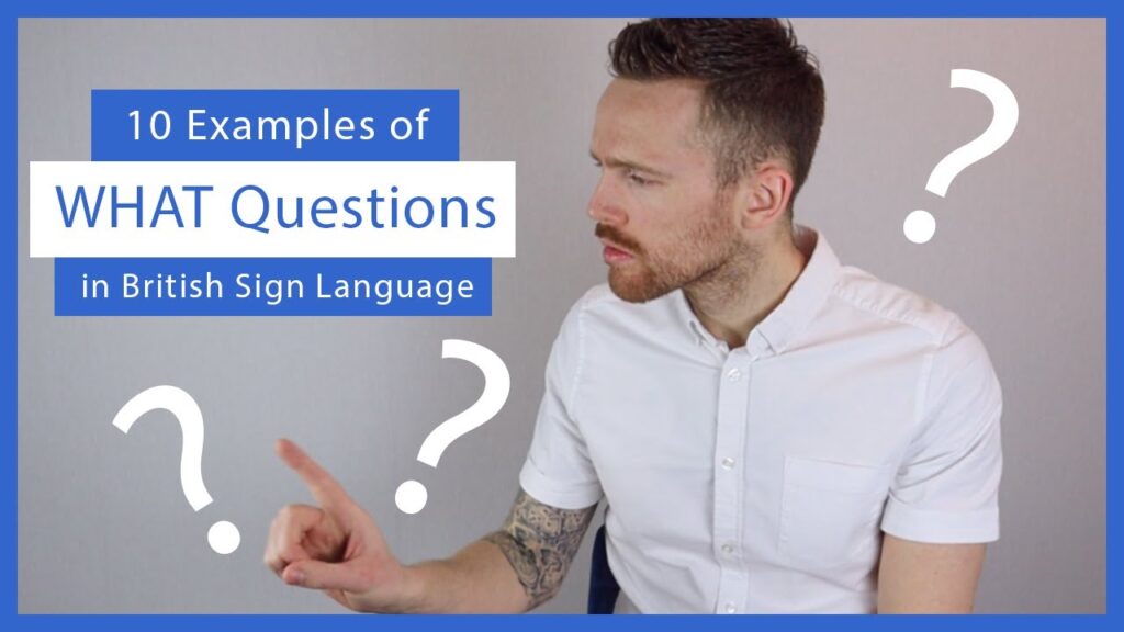 How to Sign Examples in BSL