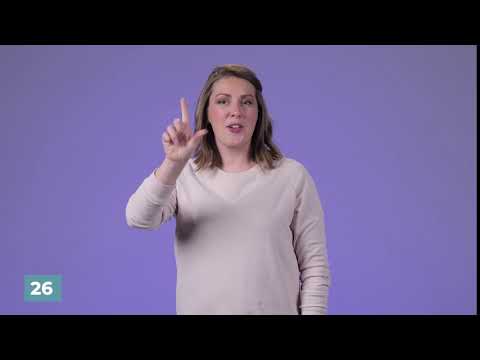 How to sign 26 in ASL