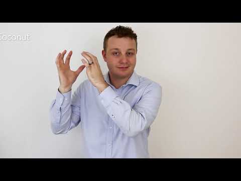 How to sign Coconut in ASL