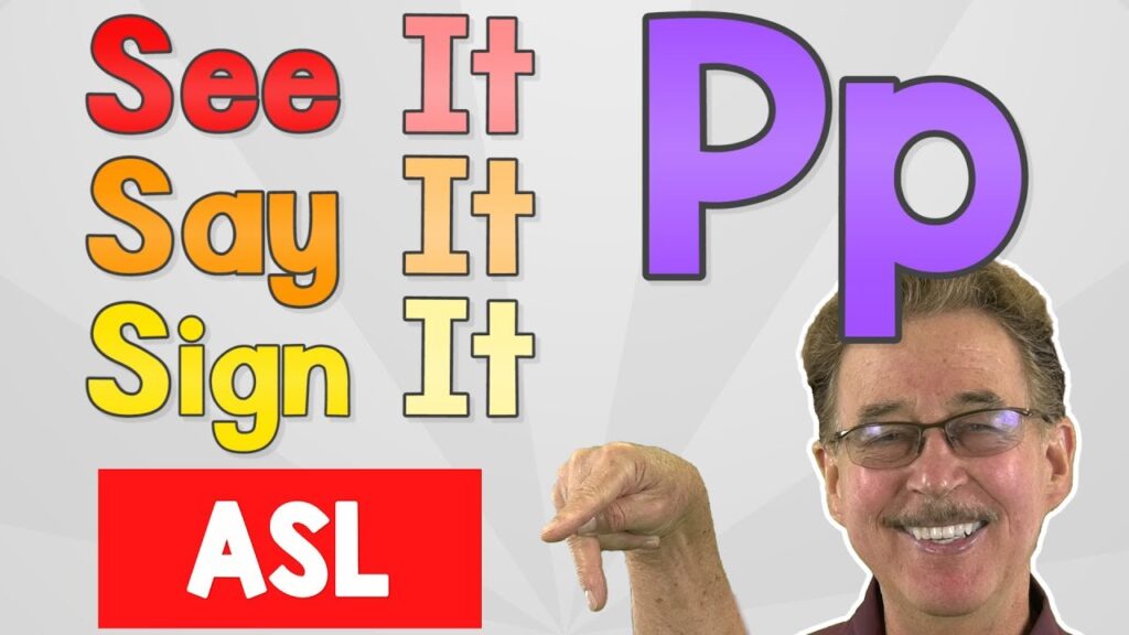 How to sign P in ASL