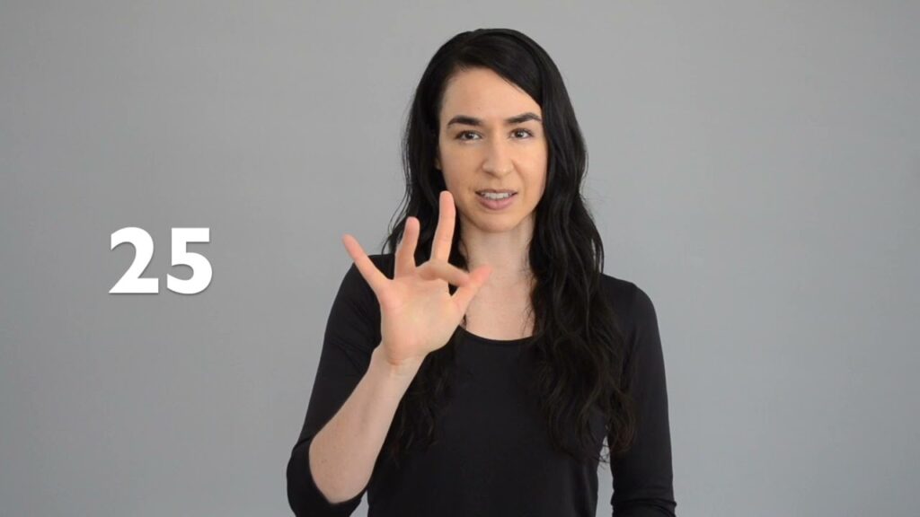 How to sign 24 in ASL