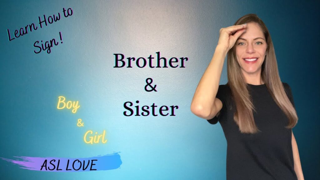 How to sign Sister in ASL