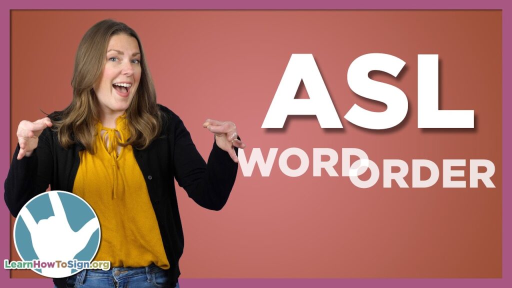 How to sign Order in ASL