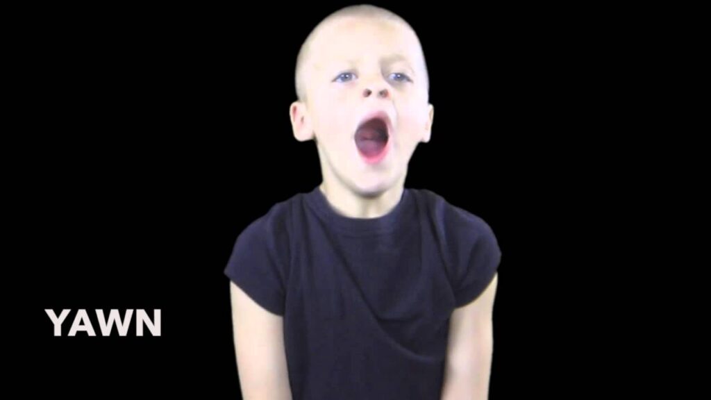 How to Sign Yawn in Auslan
