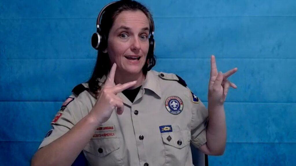 Scou Sign Language Scout in Sign Language (ASL) - Deafened Organization