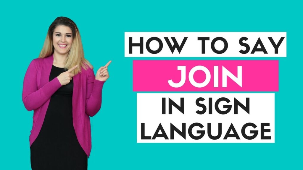 How to sign Join in ASL