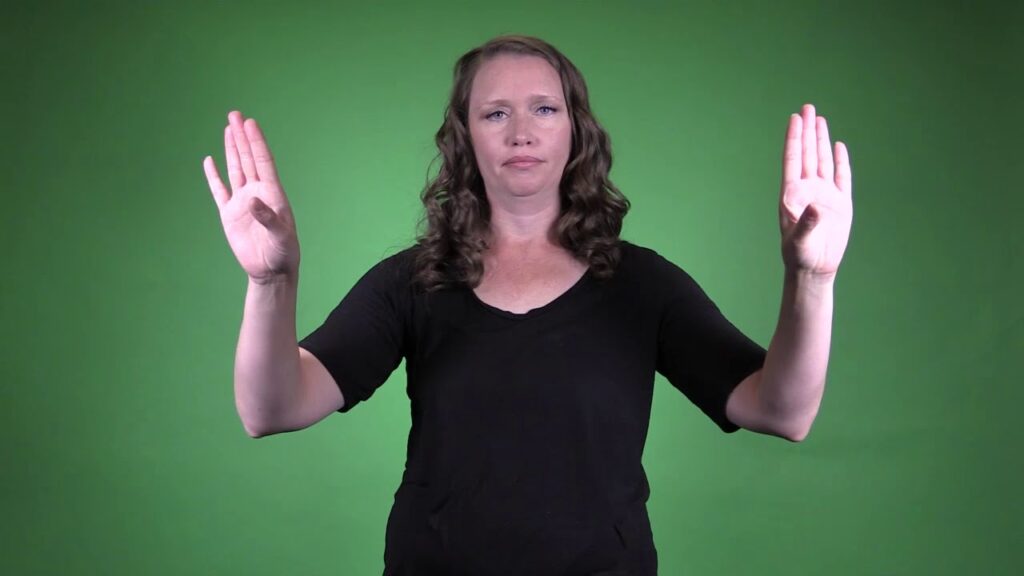 How to sign Wall in ASL