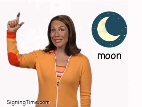 How to sign Moon in ASL