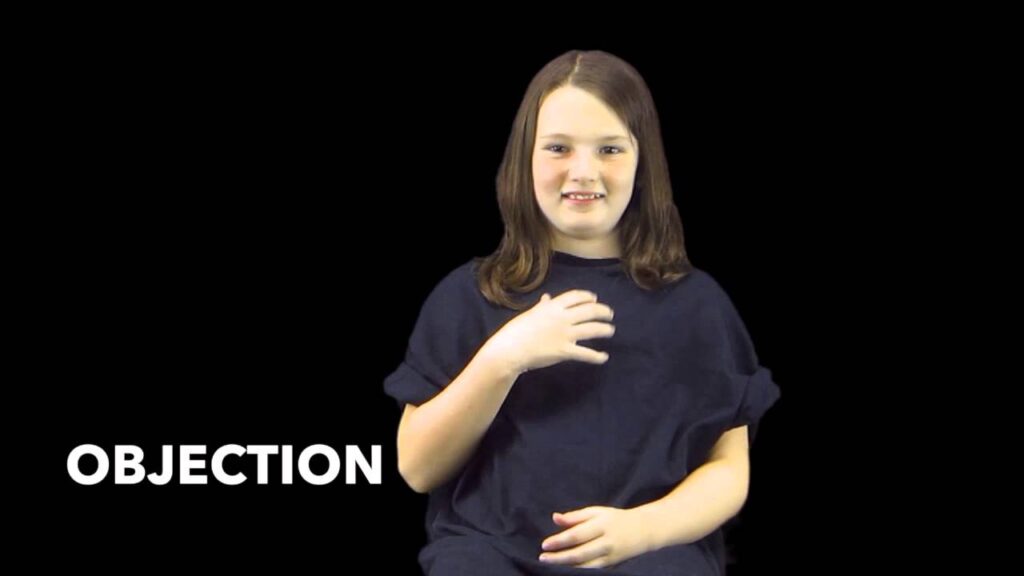 How to Sign Objection in Auslan