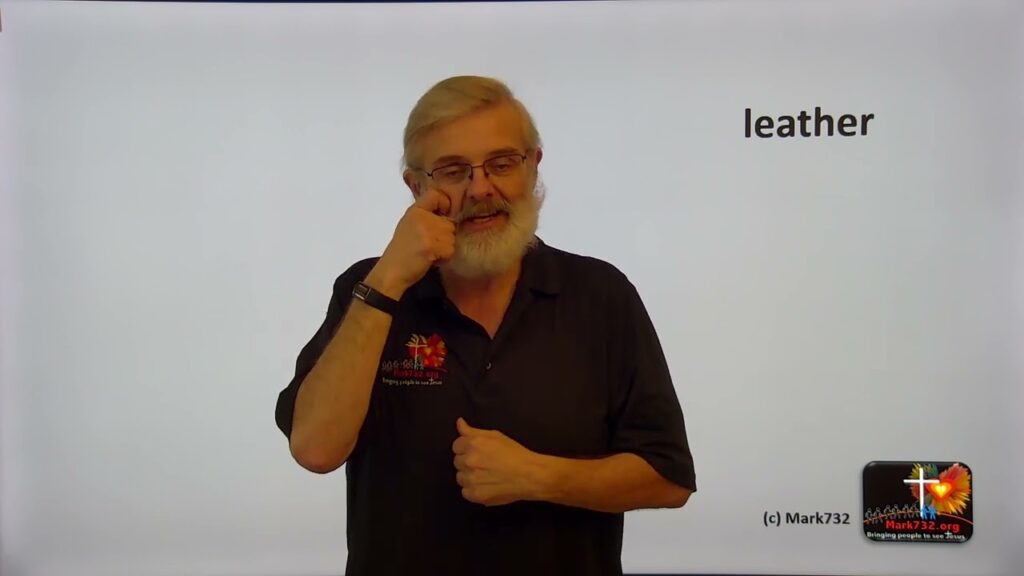 How to sign Leather in ASL