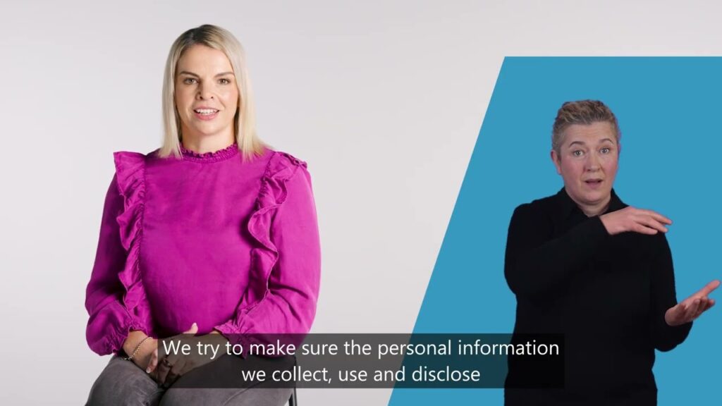 How to Sign Data Protection Act in Auslan