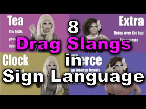 How to sign Drag in ASL
