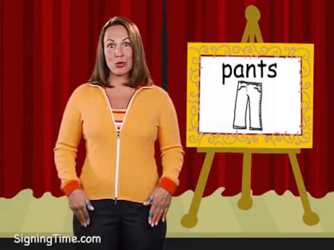 How to sign Pants in ASL