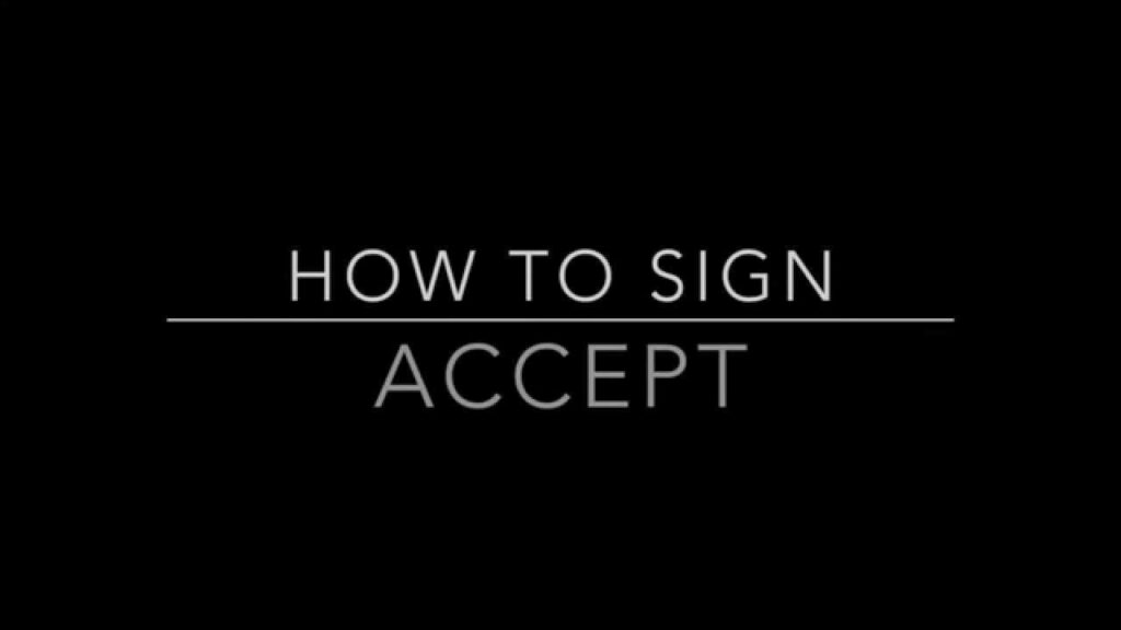 How to sign Accept in ASL