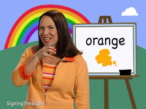How to sign Orange in ASL