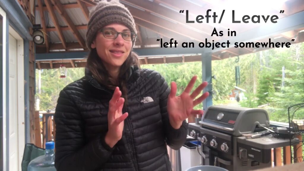 How to sign Left in ASL