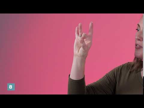 How to sign 8 in ASL