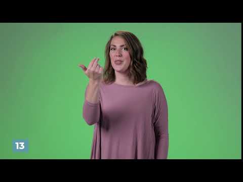 How to sign 13 in ASL