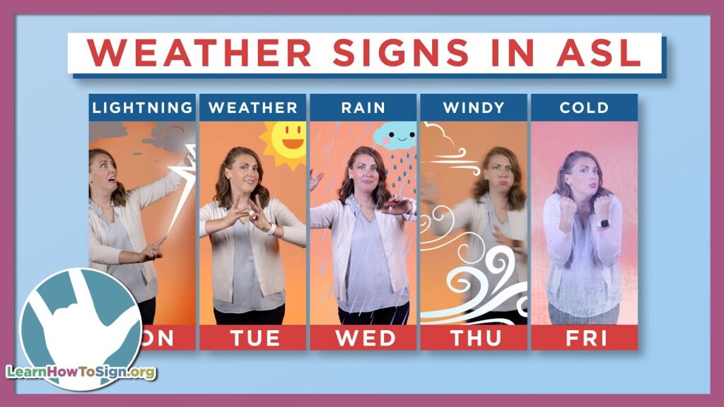 How to sign Rain in ASL