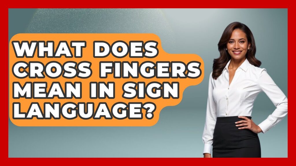How to sign Fingers Crossed in ASL
