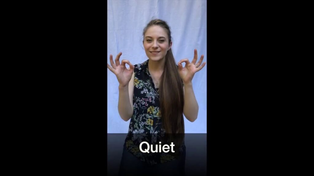 How to Sign Quiet in BSL