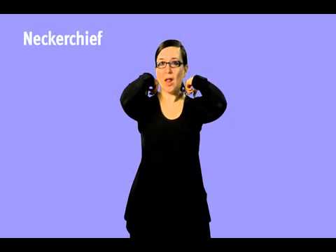 How to Sign Neckerchief in Auslan