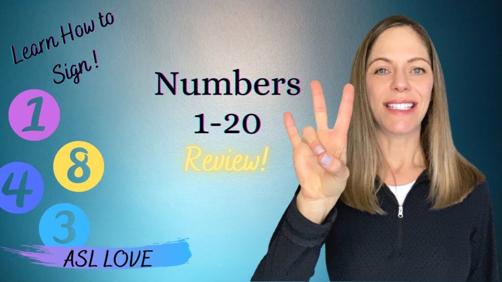 How to sign Count in ASL