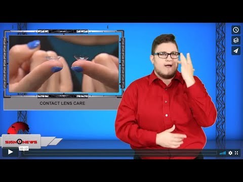 Contact Lens in Sign Language (ASL) - Deafened Organization