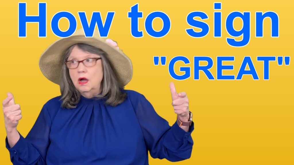 How to sign Great in ASL