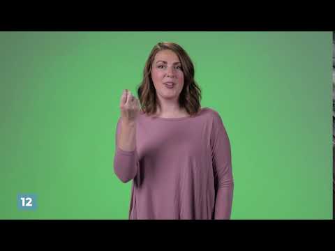 How to sign 12 in ASL