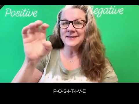 How to sign Positive in ASL