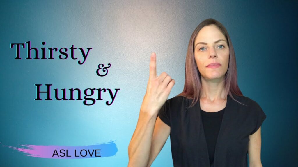 How to sign Thirsty in ASL