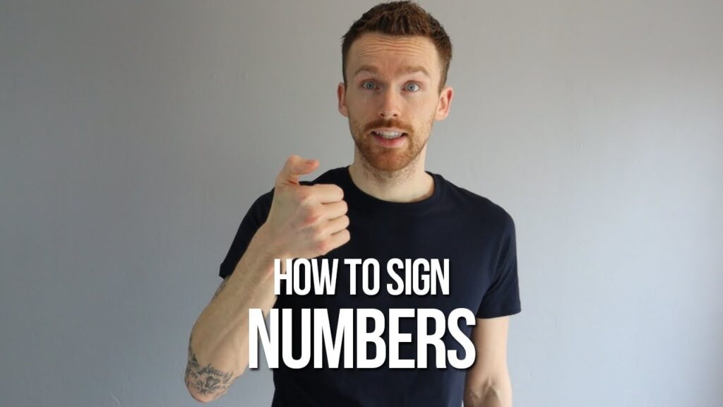 How to Sign Number in BSL