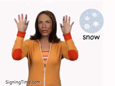 How to sign Snow in ASL