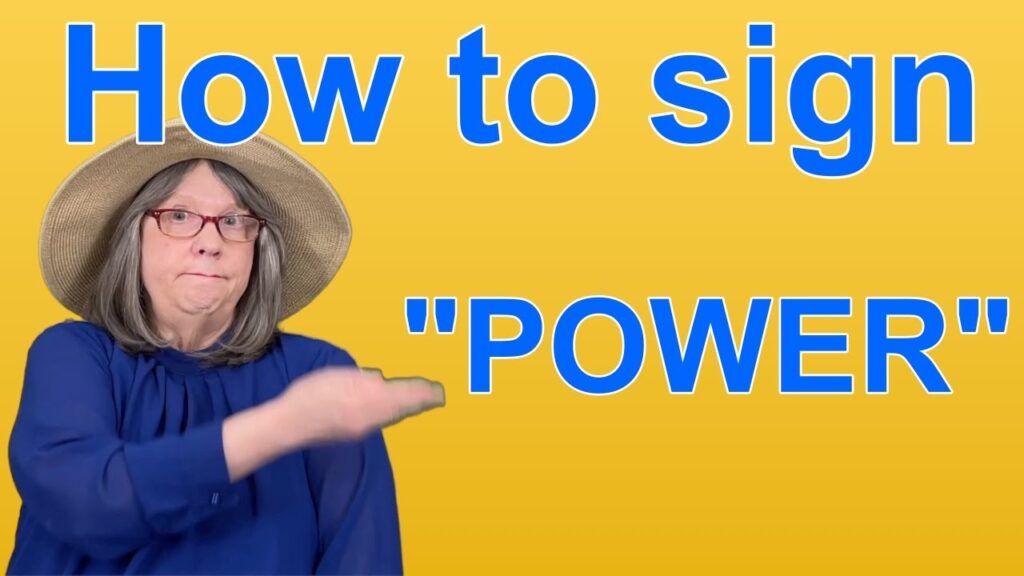 How to sign Power in ASL