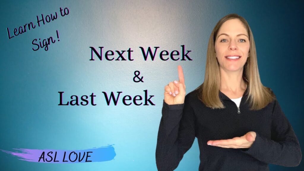 How to sign Next in ASL