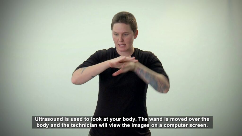 How to Sign Ultrasonography in Auslan