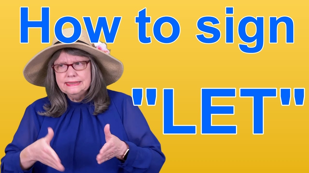 Let Know in Sign Language (ASL) - Deafened Organization