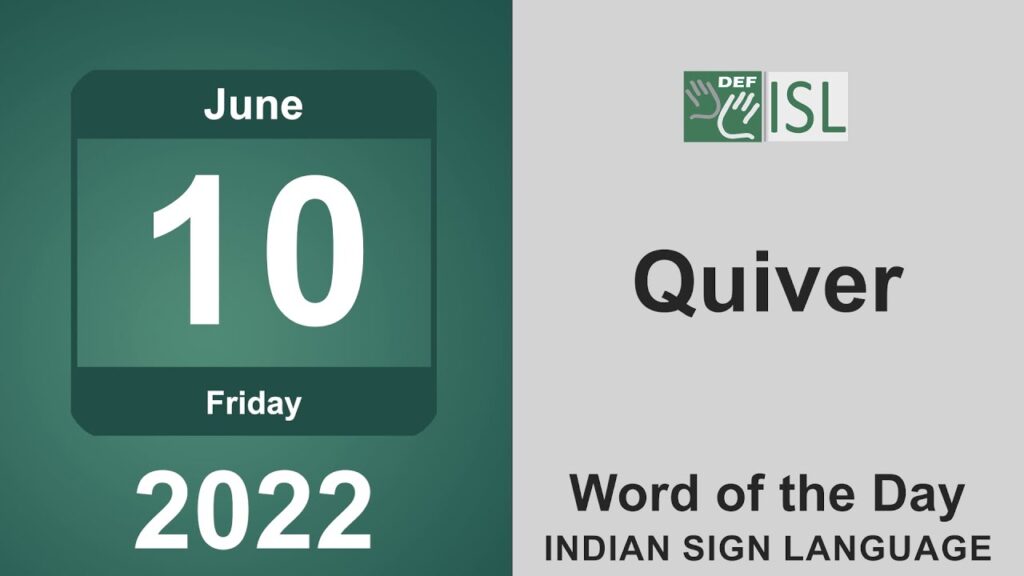 How to Sign Quiver in Auslan