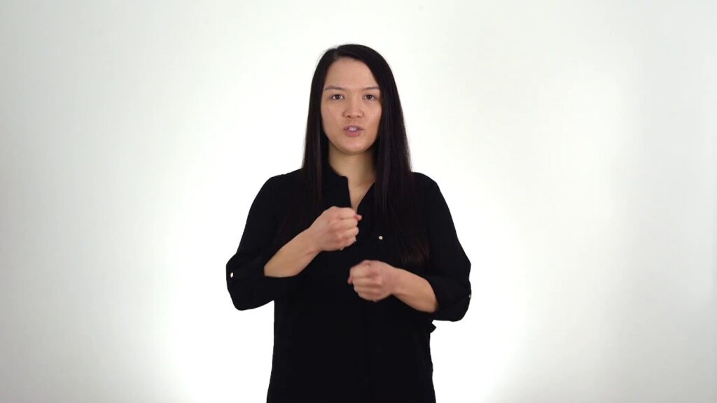 G in British Sign Language (BSL) - Deafened Organization