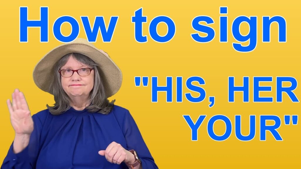 How to sign His in ASL