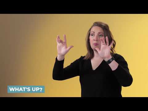 How to sign What'S Up in ASL
