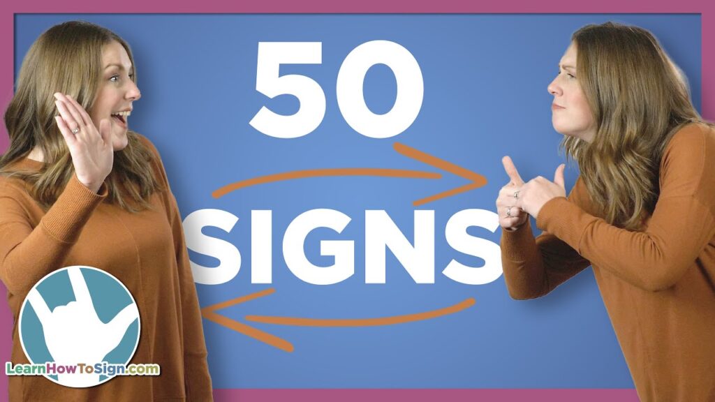 How to sign 50 in ASL