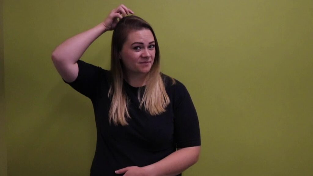 How to Sign Hair Type in Auslan