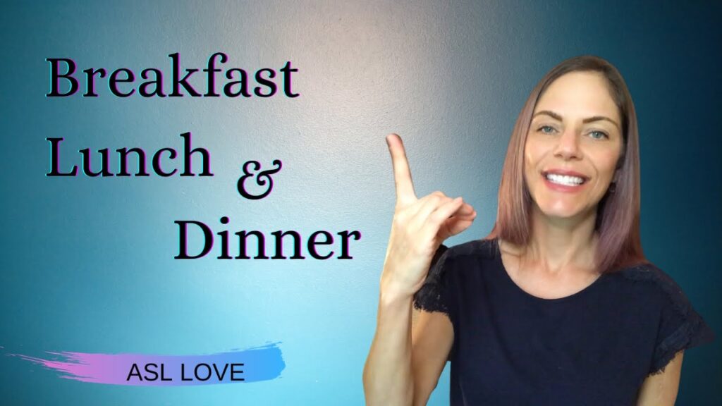How to sign Lunch in ASL