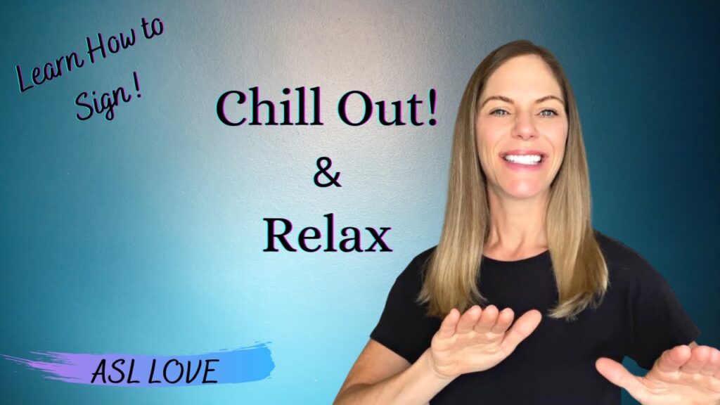 How to sign Calm in ASL