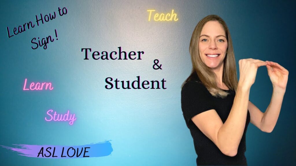 How to sign Student in ASL