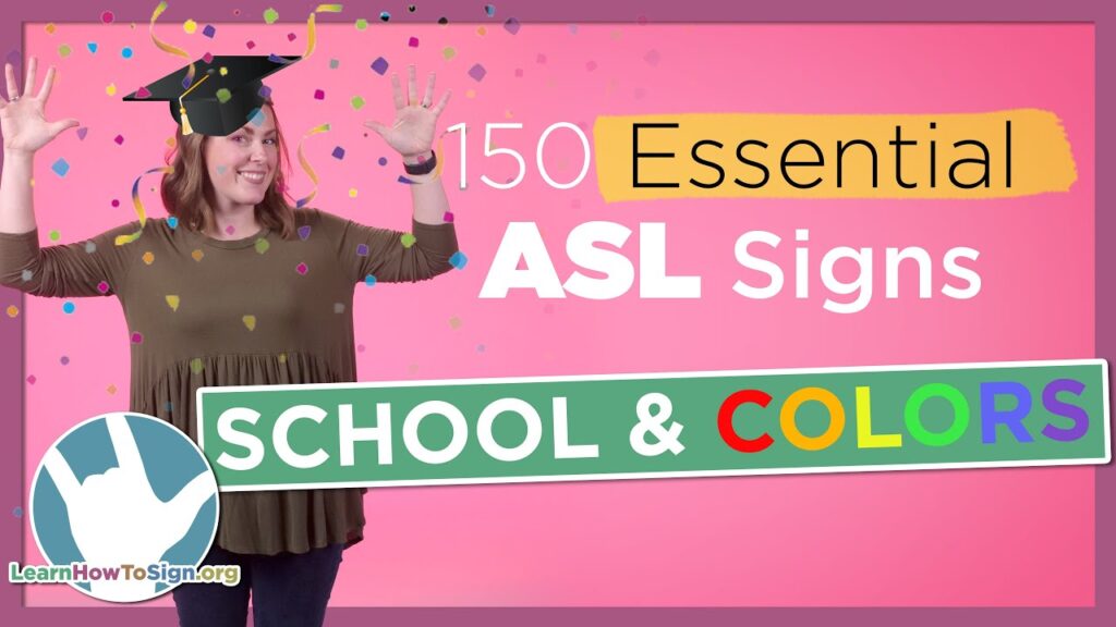 How to sign School in ASL