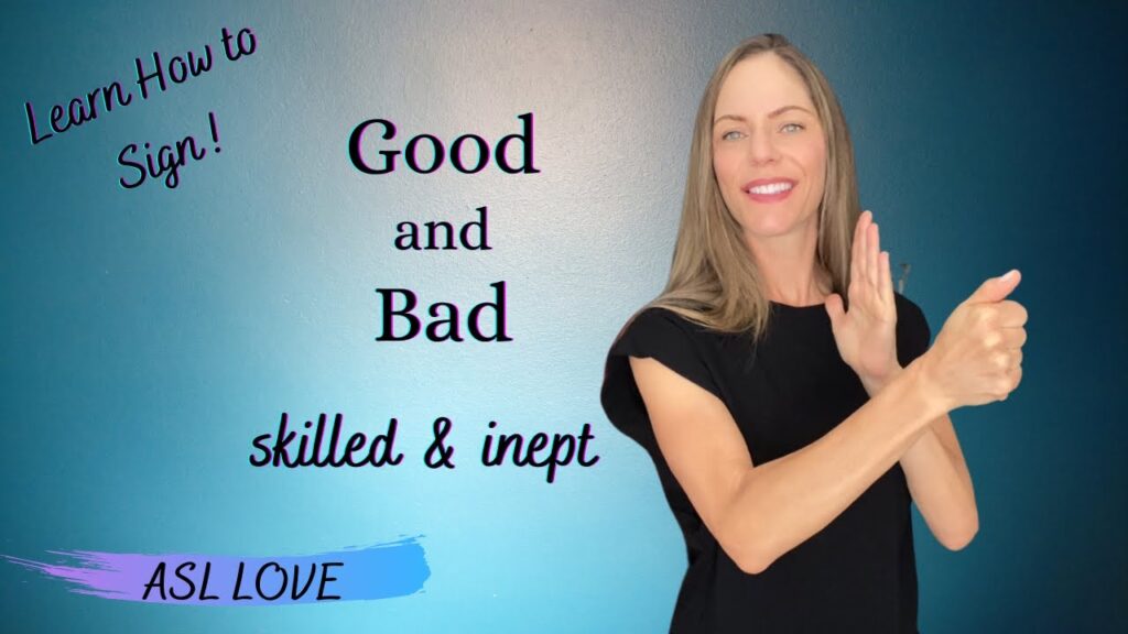 How to sign Good in ASL