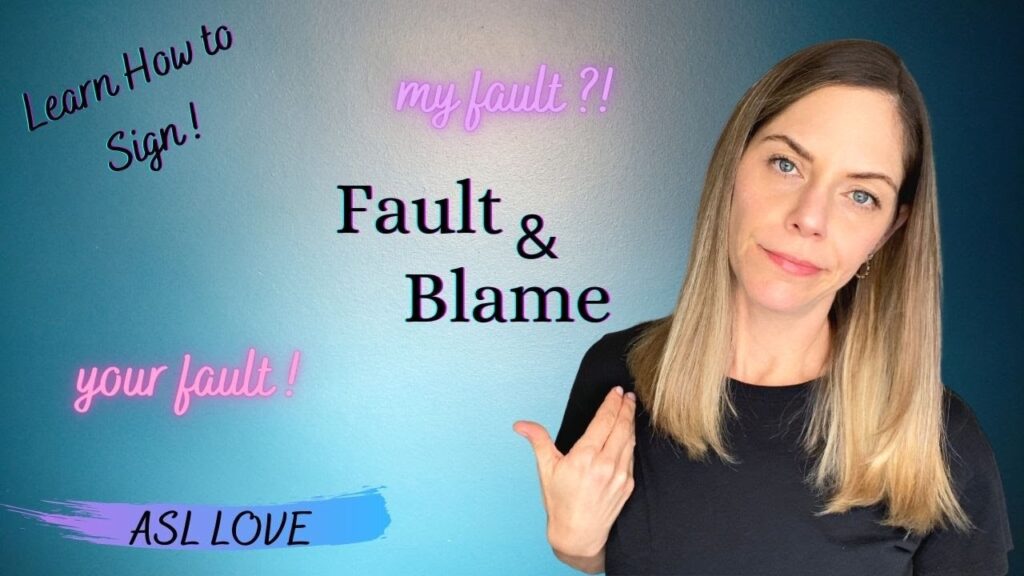 How to sign Blame in ASL